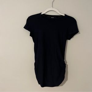 Navy new balance t shirt rouche side